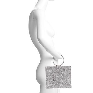 NWT 💎 Rhinestone Covered Clutch with Satin Lining